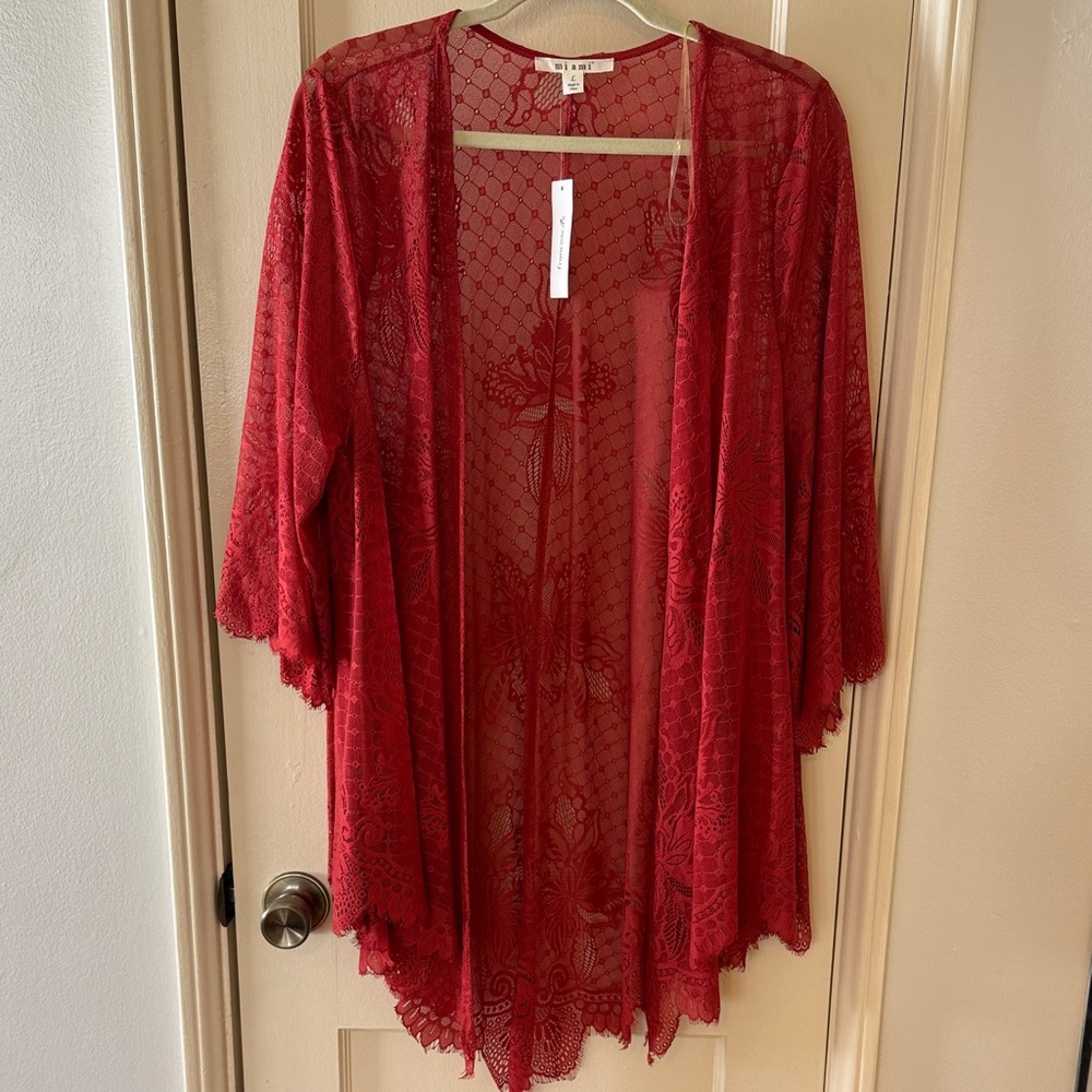 NWT! Miami Lace Cardigan